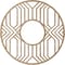 Ekena Millwork Empire Wood Fretwork Pierced Ceiling Medallion, Red Oak, 28"OD x 10 1/4"ID x 1/4"T CMWP28X28X0250EPRO - alternate 2